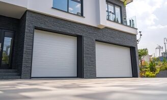 A modern Bay Area home featuring sleek garage doors, showcasing Bayside Builders Group's expertise in contemporary home renovations and innovative construction solutions.