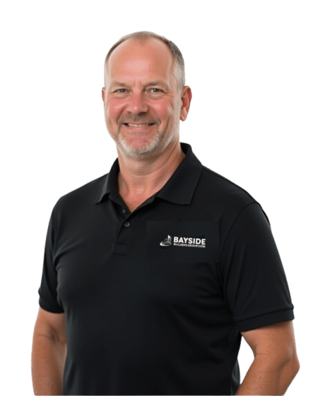 Professional contractor headshot at Bayside Builders Group, Bay Area